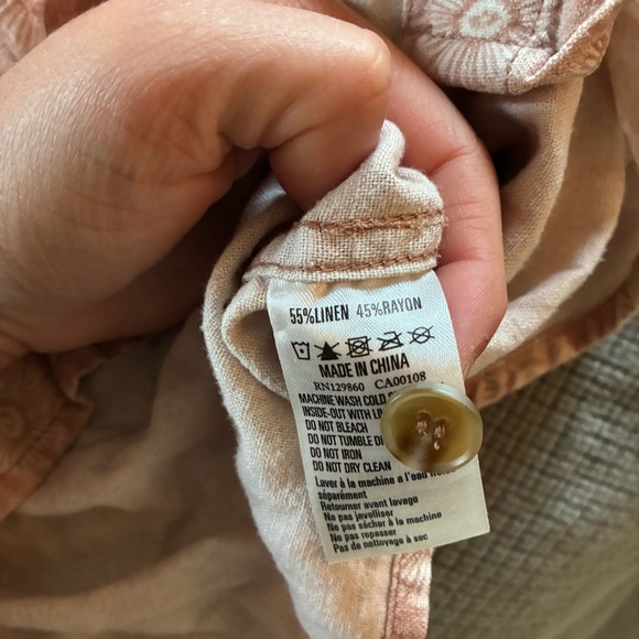 Rhythm Linen pattern button down - Picture 4 of 4